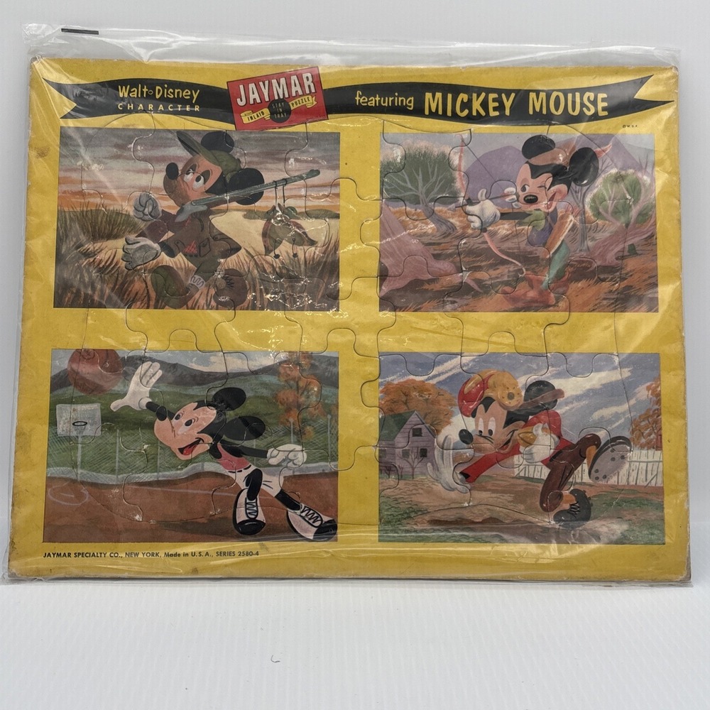 Vintage 1950s Walt Disney's Inlaid Jaymar Specialty Co Children's Puzzles